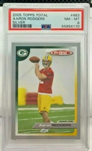 Aaron Rodgers 2005 Topps Total Silber Parallel RC #483 - PSA 8 Nm-Mt - Packers - Bild 1 von 2