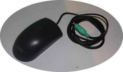 IBM Maus, schwarz, PS/2, Topzustand, PS/2, zu Model M Tastatur - Bild 1 von 3