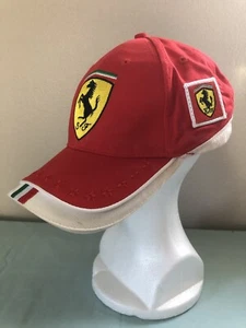 Rare Scuderia Ferrari Hat Men's Adjustable Official Red Team Cap OS Raised Stars - Picture 1 of 7