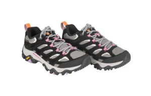 MERRELL MOAB 3 WP ZAPATOS DE SENDERISMO IMPERMEABLES PARA MUJER NEGROS/ORQUÍDEAS TALLA 7 NUEVOS - Imagen 1 de 6