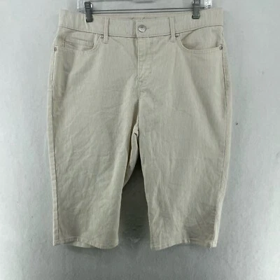 Женские вельветовые шорты Gloria Vanderbilt размер 16P цвет слоновой кости универсальные для похудения пышные - Изображение 1 из 4