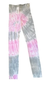 Firehouse Girls Pink Green White Tie Dye Full Length Leggings Size L(14) NWT - Picture 1 of 2
