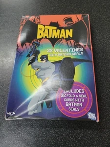BATMAN 32 Valentines Day Fold and Seal Cards with Batman Seals - 8 designs - Picture 1 of 9