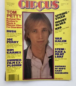 Circus Magazine August 31 1981 Tom Petty & Stein-Man Meat Loaf w Poster No Label - Picture 1 of 2