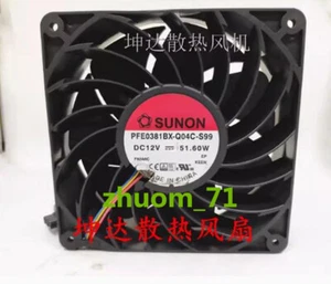 1PC SUNON PFE0381BX-Q04C-S99 14038 12V 51.60W 14CM High air volume fan - Picture 1 of 2