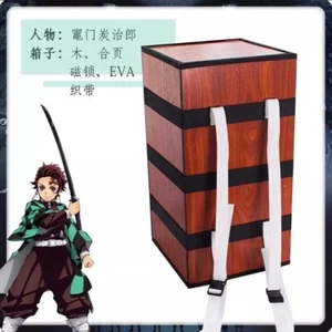 Kamado Tanjirou Demon Slayer Kamado Nezuko Caja Cos Accesorios Mochila Caja de Madera Nuevo - Imagen 1 de 8