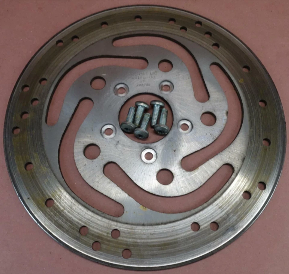 2000-2005 Harley Davidson Electra Glide LEFT FRONT WHEEL RIM BRAKE ROTOR DISC - Image 1 of 4