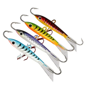 4pcs Ice Jig Lures Minnow Hard Bait Jigging Fishing Lure Trout Bream Bass - Picture 1 of 13