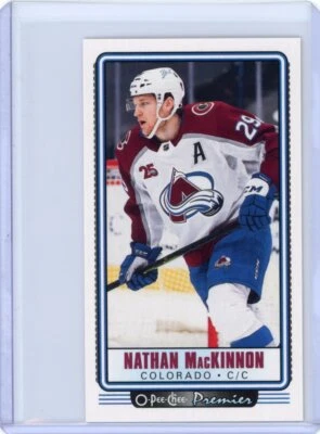 2021-22 O-Pee-Chee OPC Premier Nathan MacKinnon Tallboy Mini Colorado Avalanche - Image 1 of 2