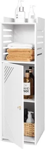 Waterproof Bathroom Cabinet, White Bathroom Storage Unit - Picture 1 of 7