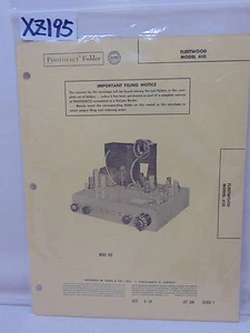  SAMS PHOTOFACT FOLDER AMPLIFICATORE MANUALE E SCHEMA FLEETWOOD MODELLO 610 - Foto 1 di 2