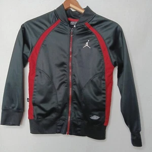 Air Jordan Jumpman Youth S Jacket Full Zip Athletic Black Red Mesh Flaws READ - Picture 1 of 15