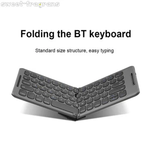 for Windows IOS Tablet iPad Wireless Bluetooth Folding Mute travel Keyboard - Picture 1 of 10