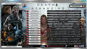 DEATH STRANDING CHEATS TRAINER MODS TRICKS CODES SPECIAL EDITION SOFTWARE CHEAT - Foto 1 di 3
