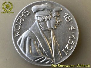 RAR - Nürnberg - Medaille 400 Jahre Reichstag Worms 1921 Reformations-Gedächtnis - Bild 1 von 9