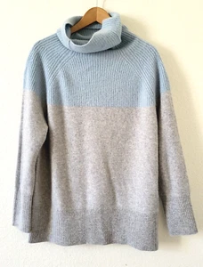 Nuevo Suéter Nordstrom Signature Cashmere Colorblock Cuello Embudo Talla M - Imagen 1 de 5