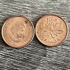 Pièce de 1 cent zinc Canada 2006 un penny canadien non magnétique