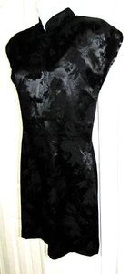 VTG ALL THAT JAZZ Asian-Inspired Black-Knee Dress Straight/sheath Women's 7/8 - Picture 1 of 14