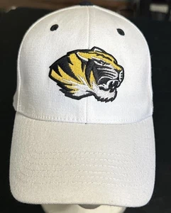 Missouri Tigers MIZZOU Hat Men White Cap NCAA One Fit. Top Of The World NWOT - Picture 1 of 4