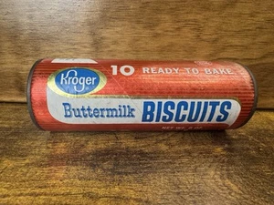 Lata de galletas promocional Kroger años 70 con pelotas de golf en el interior, sin abrir *Rara* - Imagen 1 de 6