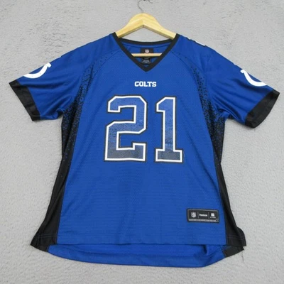 Camiseta deportiva grande de fútbol americano de la NFL de los Indianapolis Colts para mujer Bob Sanders Reebok Foto 1 de 4