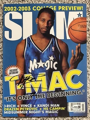 Tracy McGrady Signed Autographed SLAM Magazine Orlando Magic HOF JSA COA - Image 1 of 2