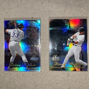 1998 Flair Showcase Row 2 And 3 Larry Walker #33 HOF 2 Card Lot - Picture 1 of 2
