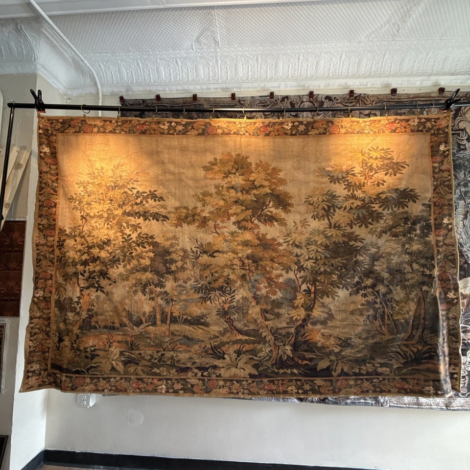 Wonderful Bedroom  Tapestry Antique French Verdure Style 100% Natural New Fiber - Image 1 of 4