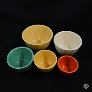 Vintage Original Fiestaware Rührschüsseln 5 verschachtelte Schüssel Set - Bild 1 von 13