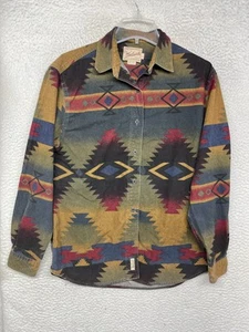 Vintage Woolrich Shirt Mens Large Aztec Southwestern Button Up Made USA 90s - Picture 1 of 9