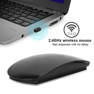 TM‑823 1200DPI 2.4GHz Wireless Touch Mouse Positioning For Laptop Note Black - Picture 1 of 11