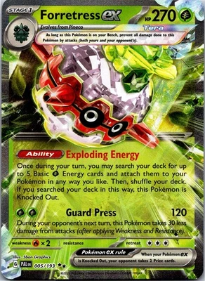 Forretress ex - 005/193 - SV02: Paldea Evolved Holo - Image 1 of 2