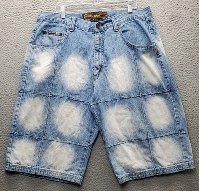 Noiz Jeans Y2K Shorts Mens 40 Multicolor Denim Faded Outdoor 5-Pockets Design - Image 1 of 4