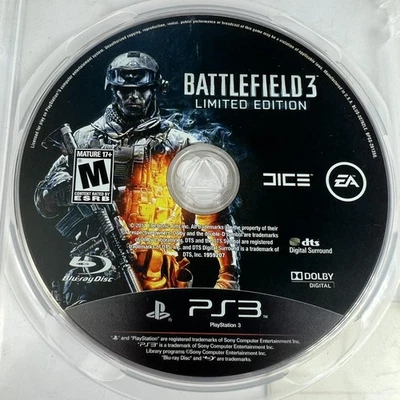 Battlefield 3 Limited Edition Sony PlayStation 3 PS3 Video Game Disc Only EA - Image 1 of 4