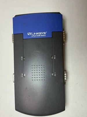 Vintage Linksys 4-Port KVM Switch – PS/2 VGA – No Power Adapter - Image 1 of 4