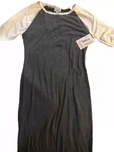 Vestido Camiseta LuLaRoe Julia Talla XS Nuevo/Etiquetas Gris Mujer Confort Negocios - Imagen 1 de 4