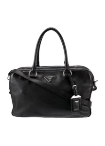 Prada Black Satchel Crossbody Leather Bag - Picture 1 of 5