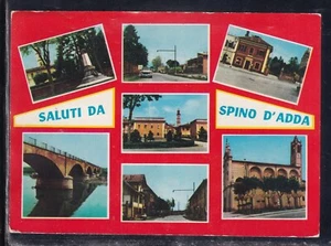 Cartolina Saluti da Spino D'Adda VEDUTINE CG150 - Picture 1 of 1