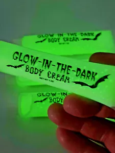 FANCY DRESS GLOW IN THE DARK BODY CREAM MAKE UP HORROR ZOMBIE HALLOWEEN COSTUME* - Picture 1 of 6