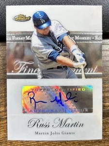 Russ Martin 2007 Topps Finest Rookie Finest Moments Auto #RFMA-RM MLB Dodgers - Picture 1 of 2
