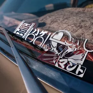 2x Caped Baldy Saitama A-Class Hero Master Senpai Otaku Anime Car Vinyl Decal - Picture 1 of 2