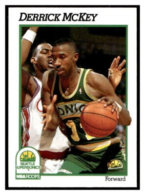 1991-92 Hoops #201 Derrick McKey  - Image 1 of 2
