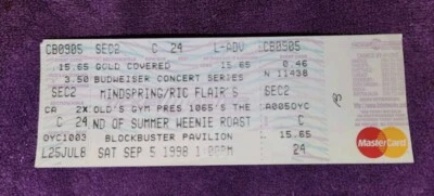 1998 Weenie Roast End of Summer Concert  Charlotte NC 9/5/1998 creed ric flair - Image 1 of 4