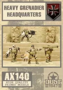 Dust Tactics 1947 Axis Heavy Grenadier Headquarters - Foto 1 di 6