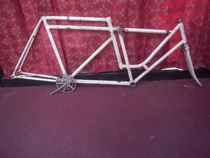 1896 1897 BARNES WHITE FLYER TANDEM ANTIQUE VETERAN BICYCLE - Picture 1 of 7