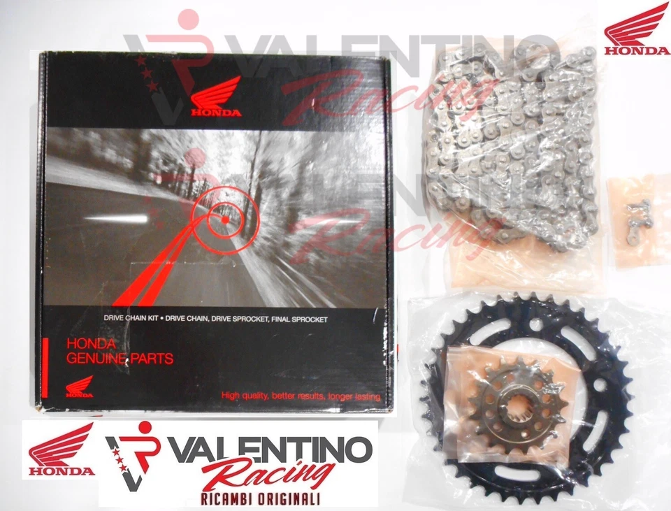 KIT TRASMISSIONE CATENA CORONA PIGNONE ORIGINAL HONDA X ADV 750 DAL 2018 AL 2024 - Immagine 1 di 1