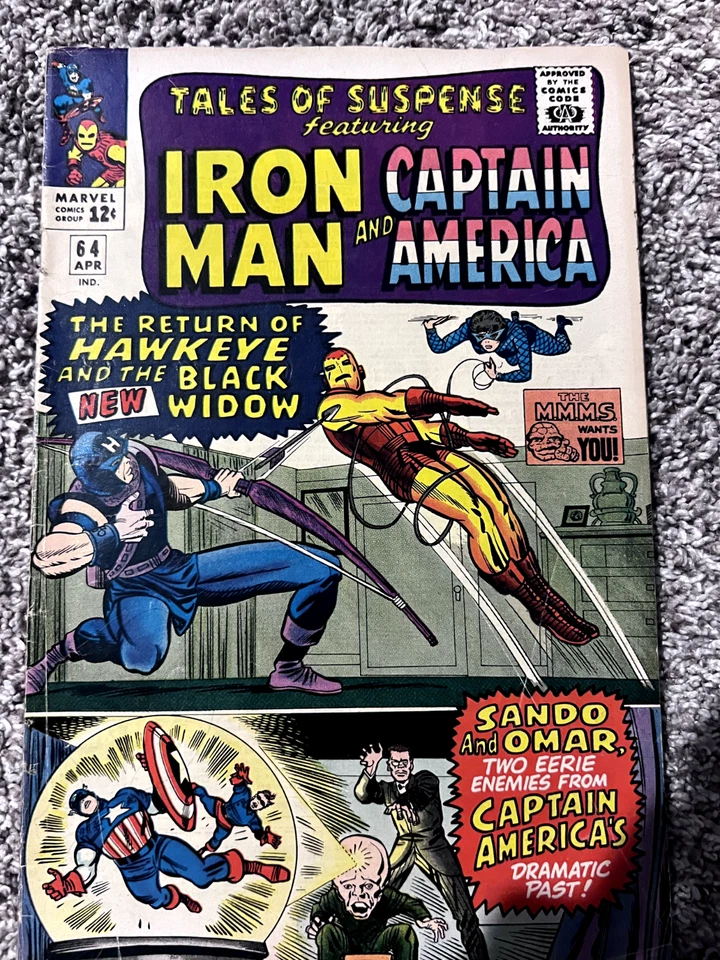 Tales of Suspense #64 G/VG The Return of Hawkeye And The Black Widow - Image 1 of 1