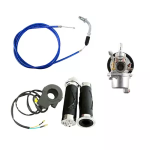 Kit de cables de acelerador azul carburador para bicicleta motorizada 49cc 50cc 60cc 66cc 80cc - Imagen 1 de 12