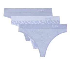Kindly Yours ~ 3 x Damen Tanga nahtlos Unterwäsche Nylonmischung ~ XL 16-18 - Bild 1 von 5