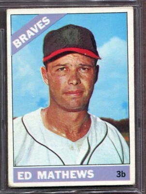 1966 Topps Set-Break #200 Eddie Mathews VG-VGEX *JAYSACE* - Image 1 of 2